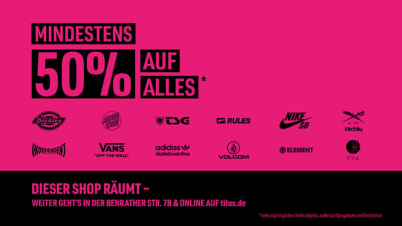 Großer Räumungsverkauf ab dem 07. Oktober!