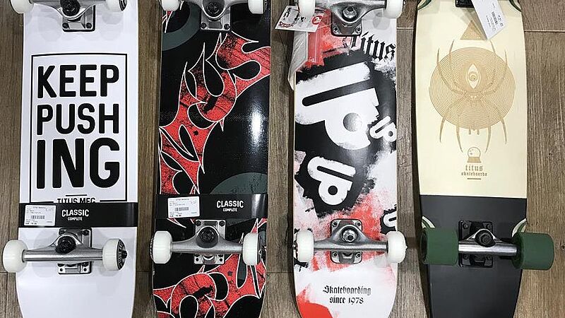 Komplettskateboards für Einsteiger bei uns in Bamberg im Store erhältlich