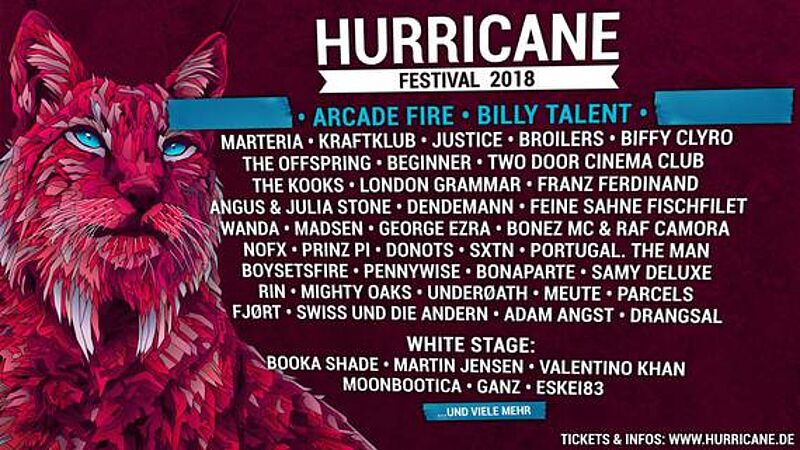 Hurricane & Southside Festival: Erste Bandwelle!