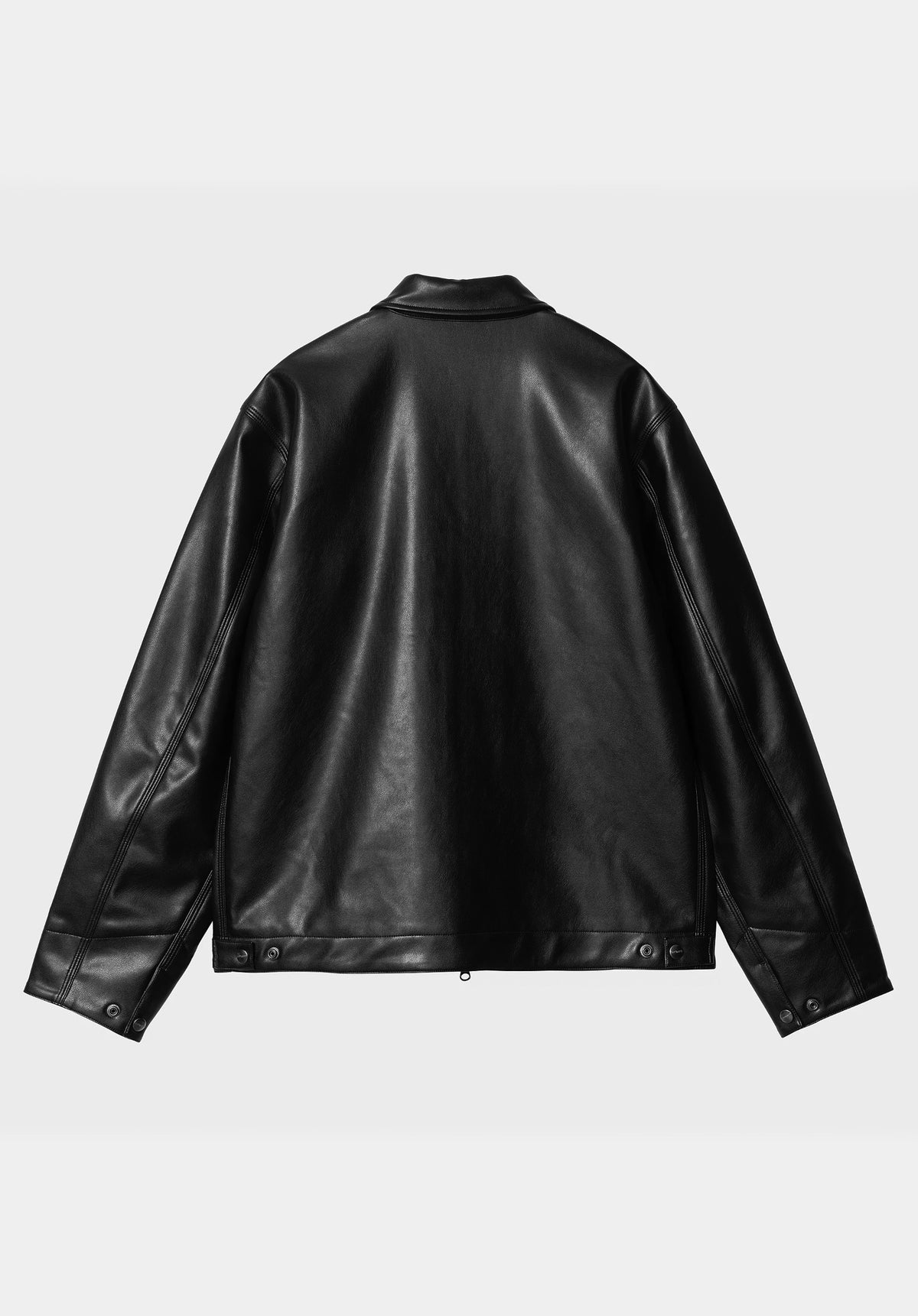 Carhartt WIP Detroit Leather Übergangsjacke black – Rückenansicht