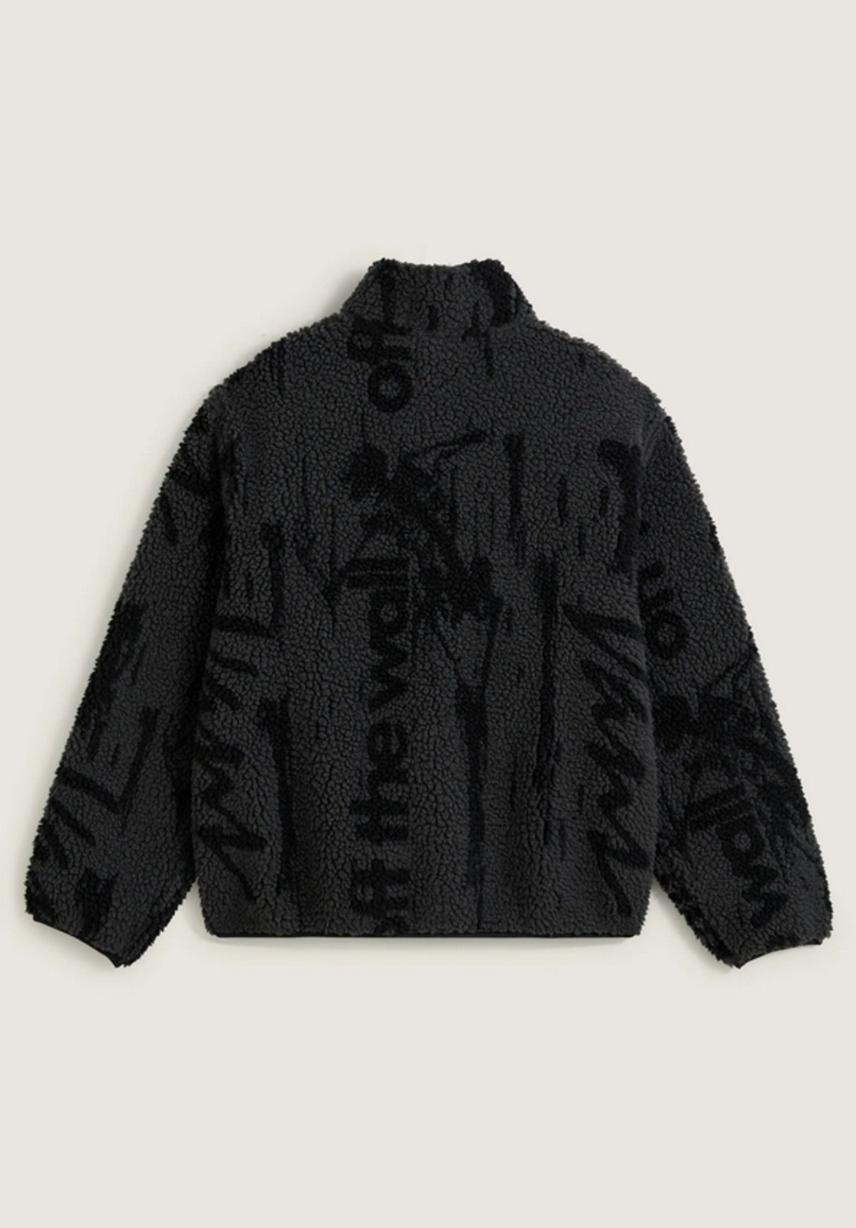 Vans Stiller Sherpa Full Zip Übergangsjacke asphaltblack – Rückenansicht