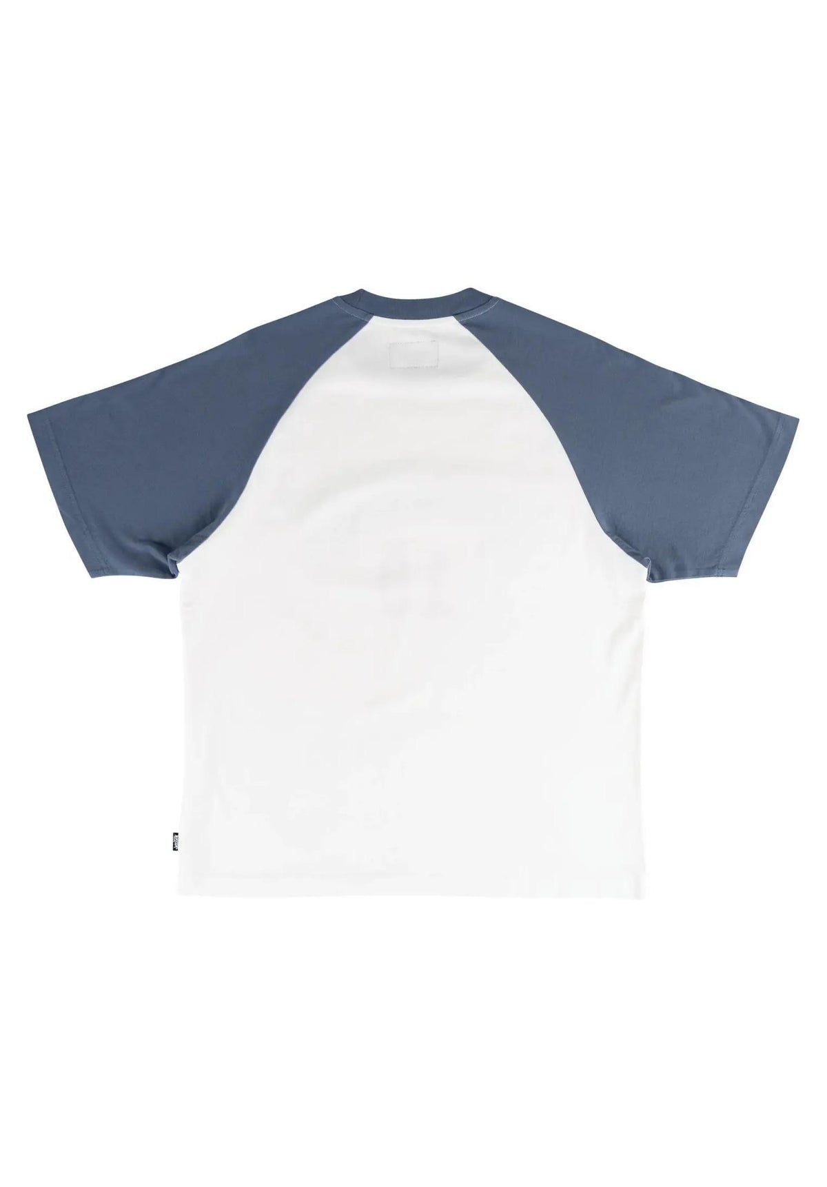 Welcome Dugout Boxy Raglan With Fabric Patch T-Shirt white-navy – Rückenansicht