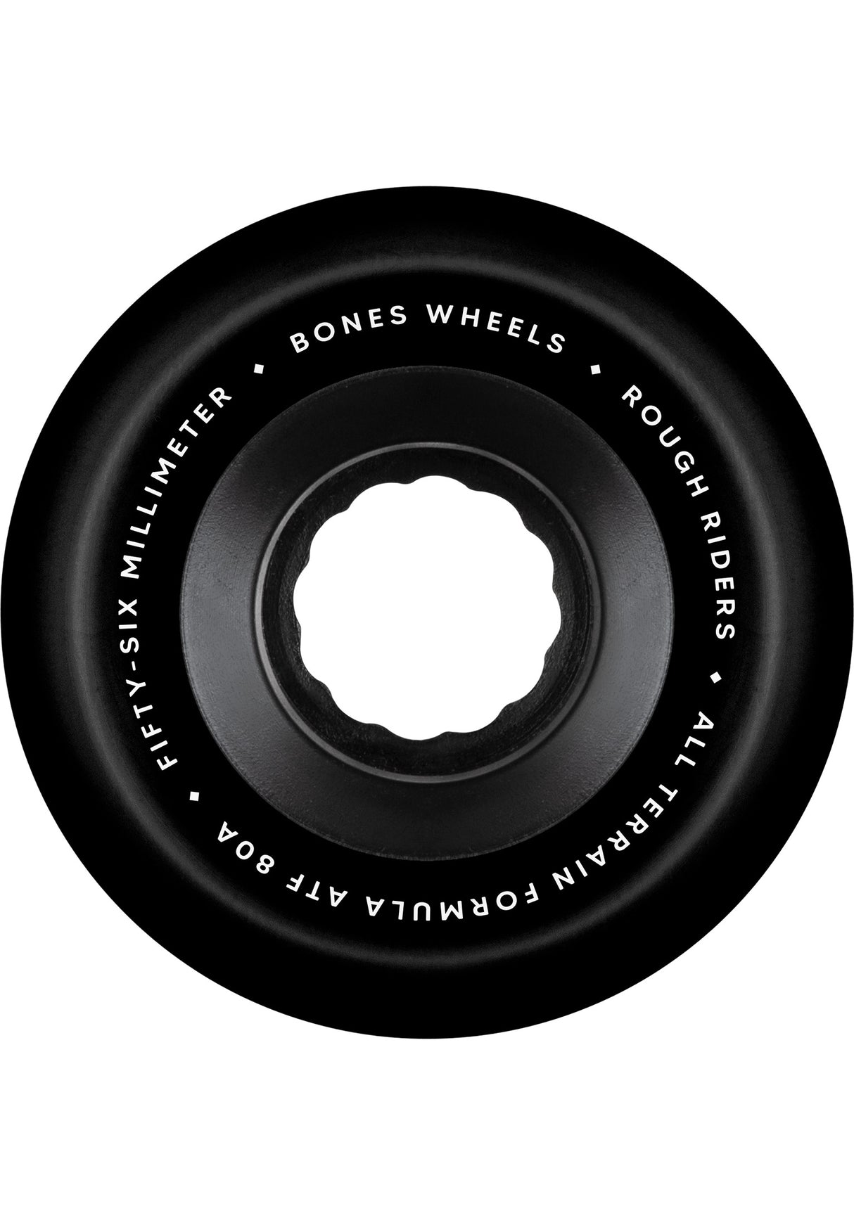 Bones Wheels ATF Rough Riders 80A Annuals Rolle black – Rückenansicht