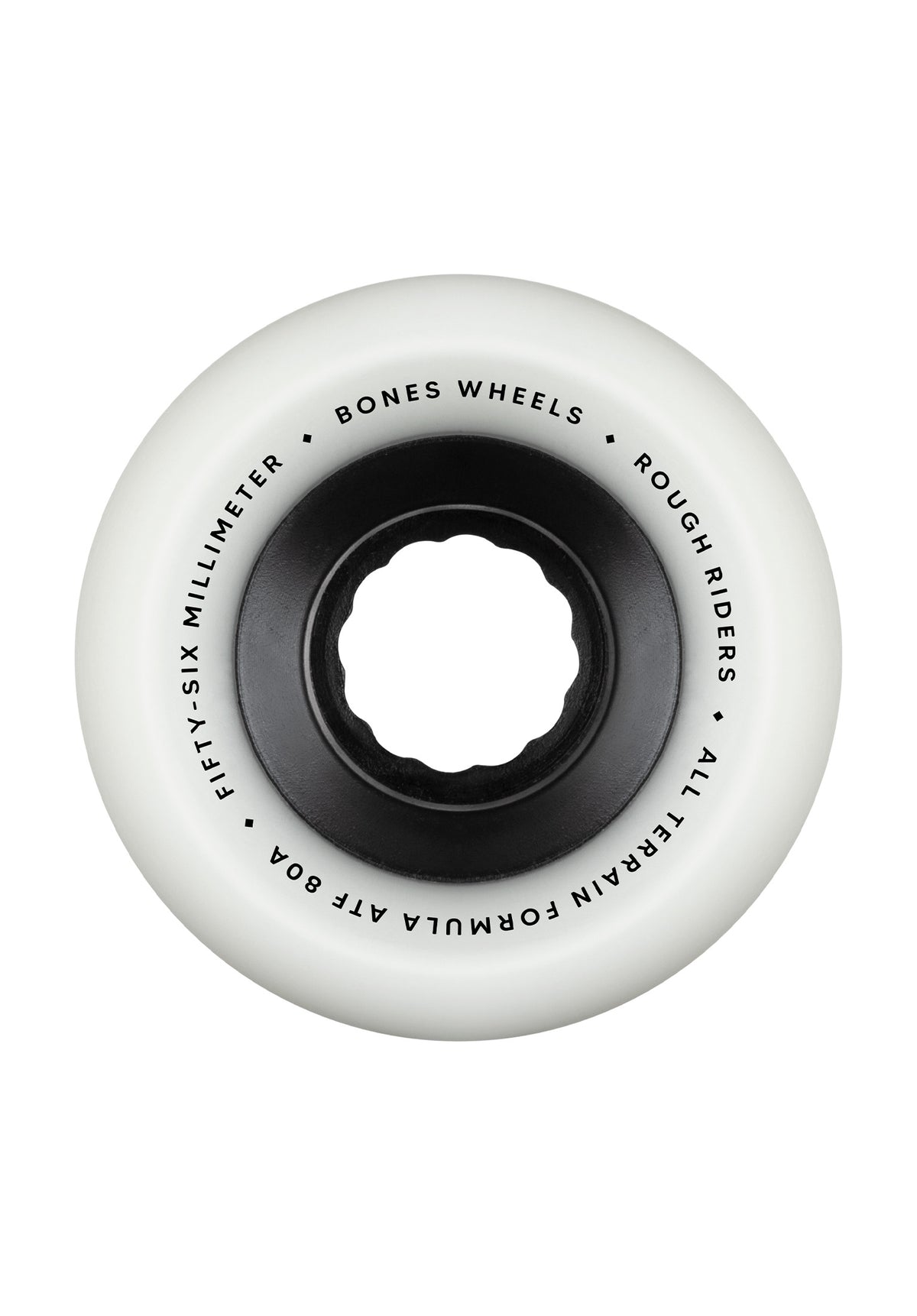 Bones Wheels ATF Rough Riders 80A Annuals Rolle white – Rückenansicht