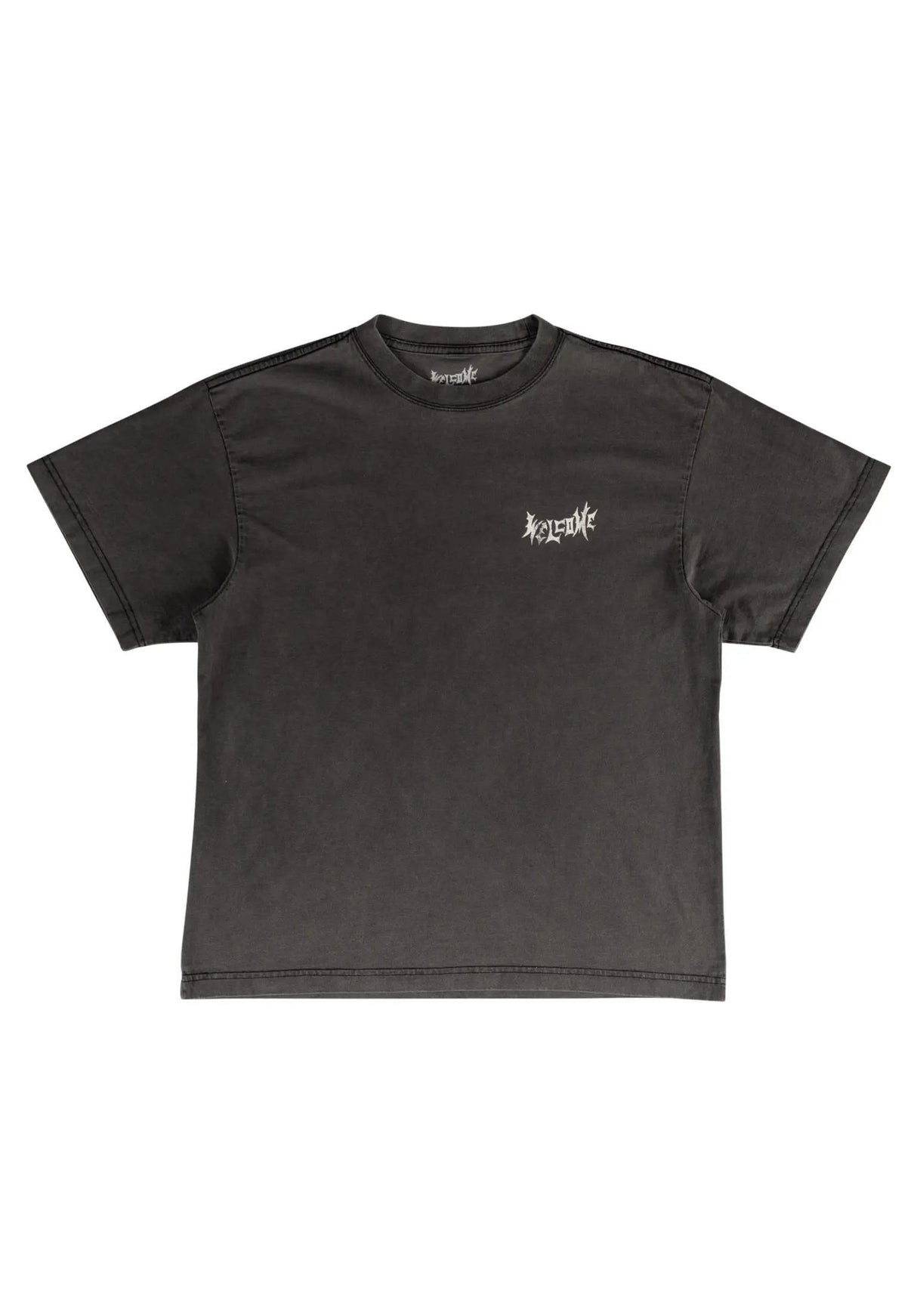 Welcome Iron Wolf Boxy Garment-Dyed T-Shirt vintage-black – Detailansicht 1