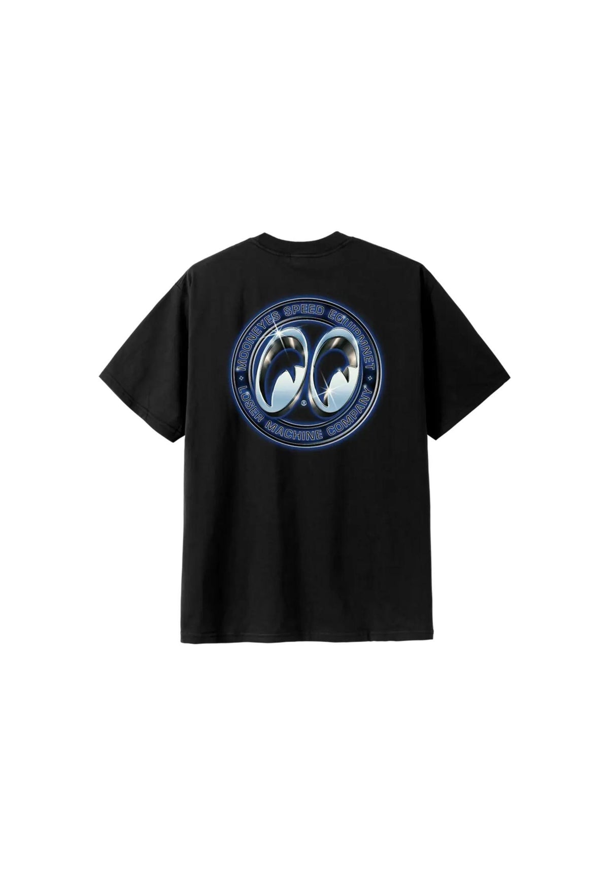 Loser-Machine x Mooneyes Chrome Craze Heavweight T-Shirt vintage-black – Rückenansicht