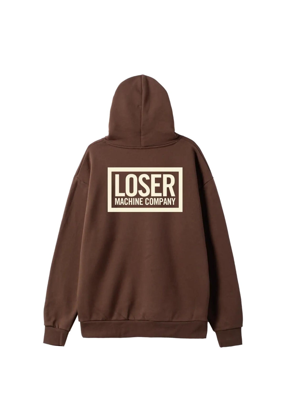 Loser-Machine Loser Box '09 Heavyweight Hoodie brown – Rückenansicht