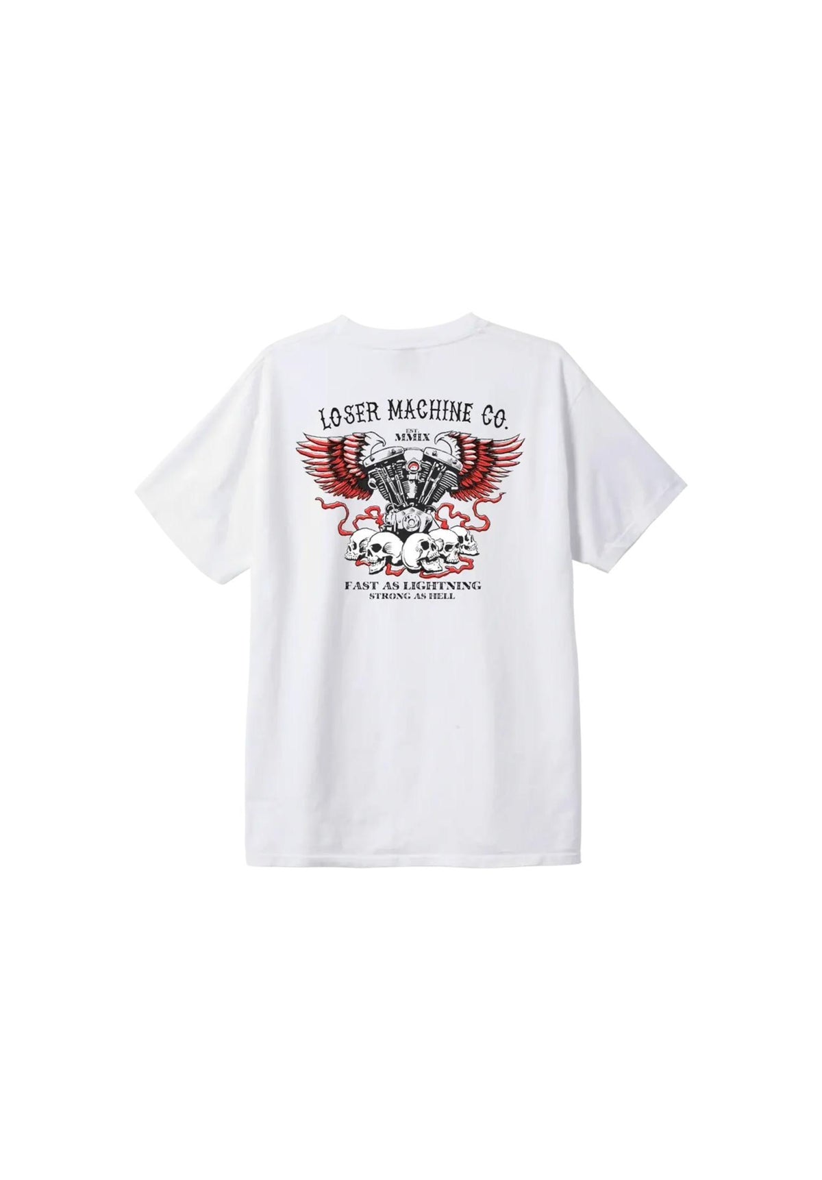 Loser-Machine No Easy Way Out T-Shirt white-enzyme – Rückenansicht