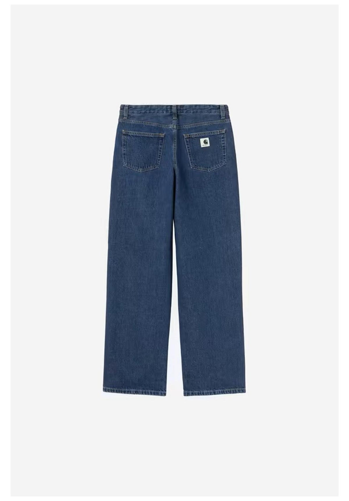 Carhartt WIP W' Lavine Jeans blueheavystonewash – Rückenansicht