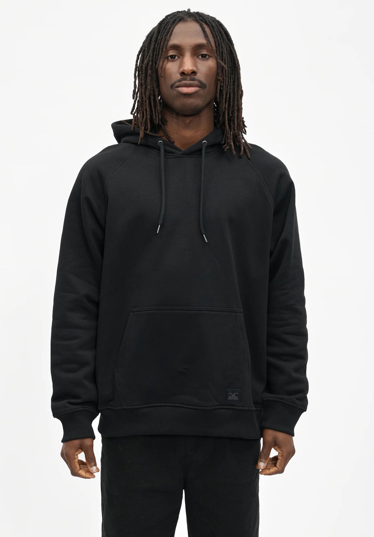 Cleptomanicx Mask Hoodie black – Detailansicht 2