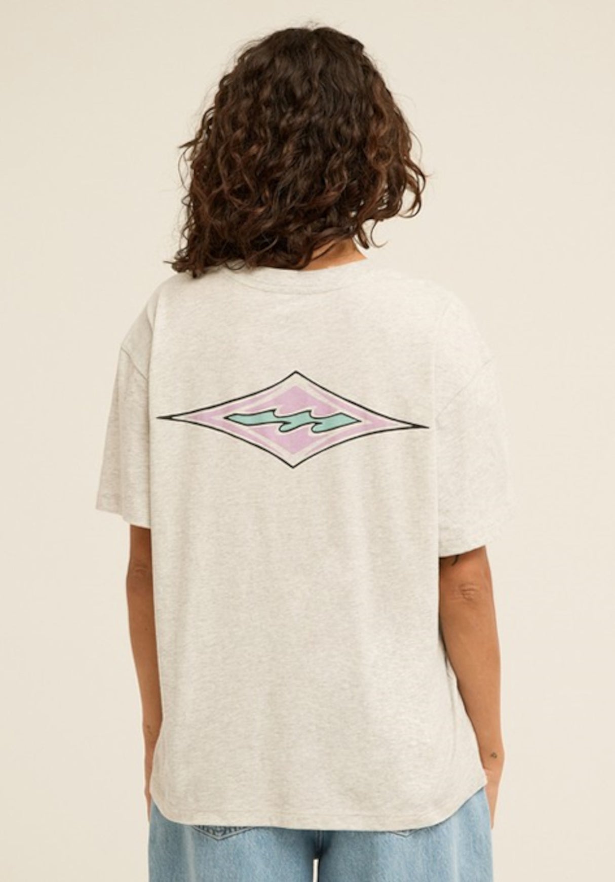 Billabong Heritage Backer T-Shirt greyheather – Rückenansicht