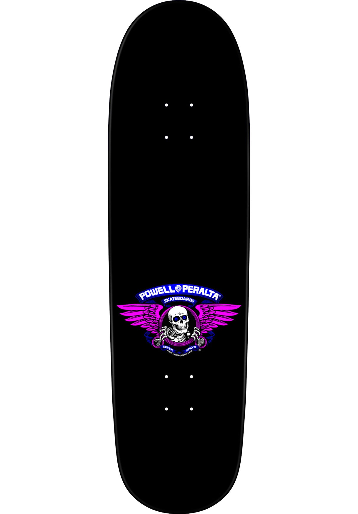 Powell-Peralta Hot Rod Flames Deck blue-black – Rückenansicht