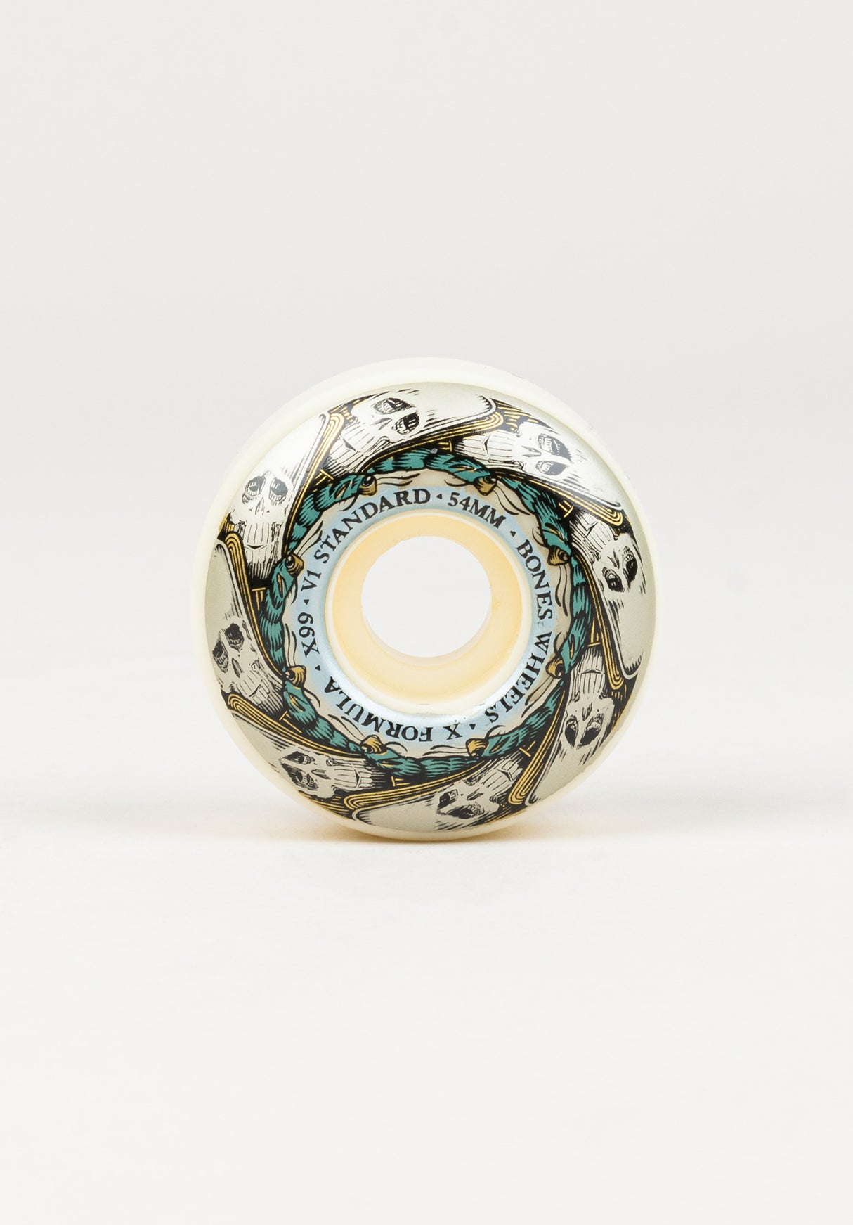 Bones Wheels X-Formula 99A Butterfly Effect V1 Standard Rolle white – Rückenansicht