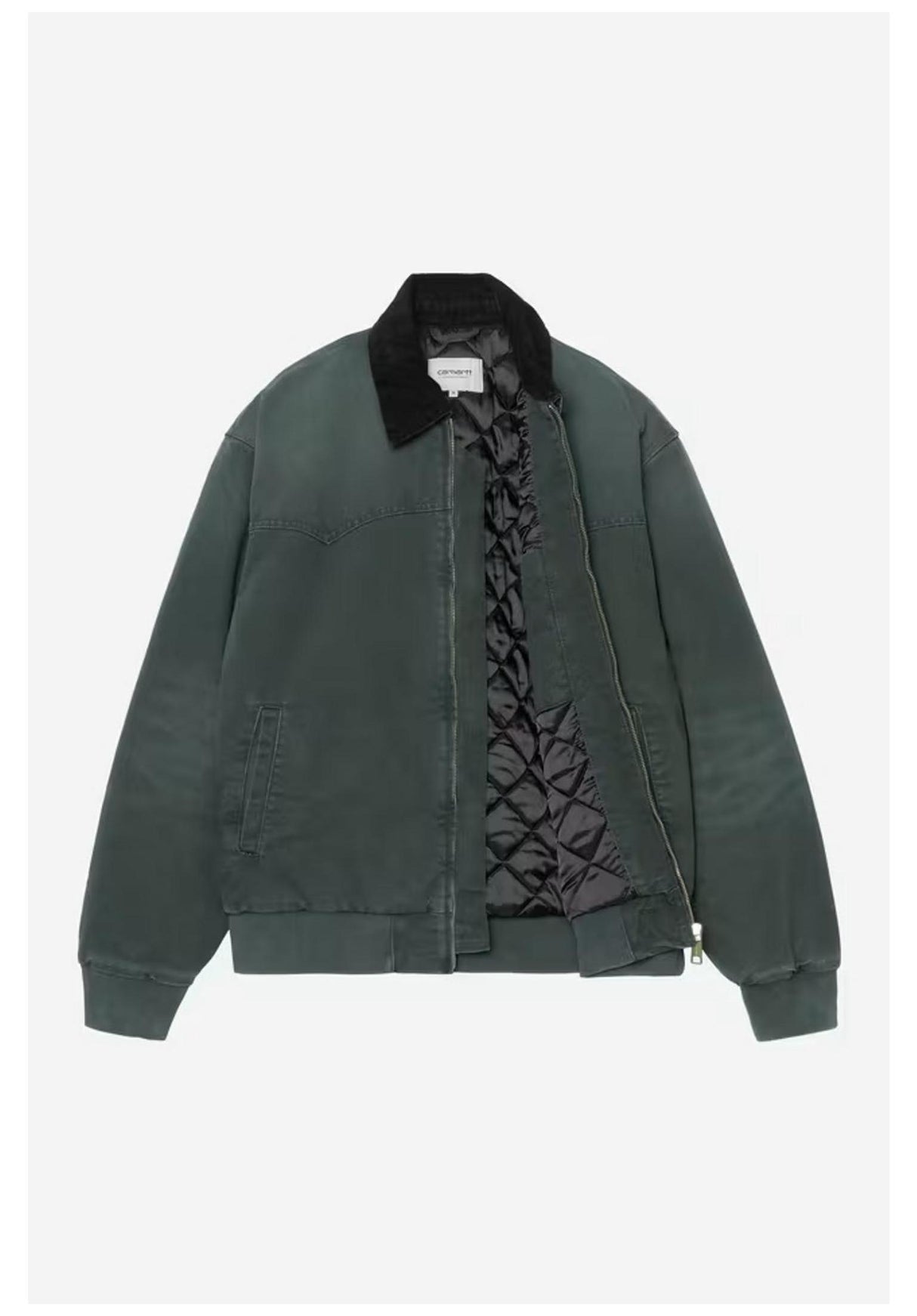 Carhartt WIP OG Santa Fe Jacket Winterjacke raven-blackstonecanvas – Detailansicht 1