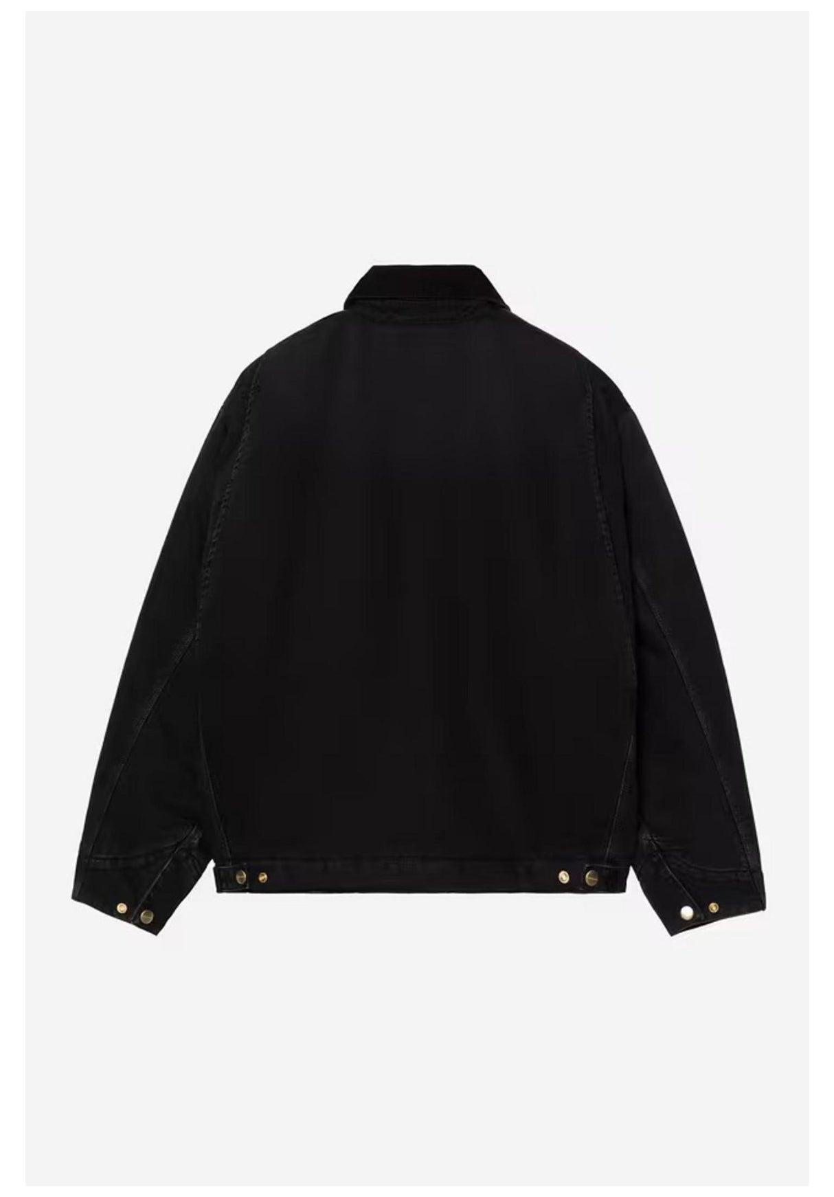 Carhartt WIP OG Detroit Winterjacke black-blackstonewashed – Rückenansicht