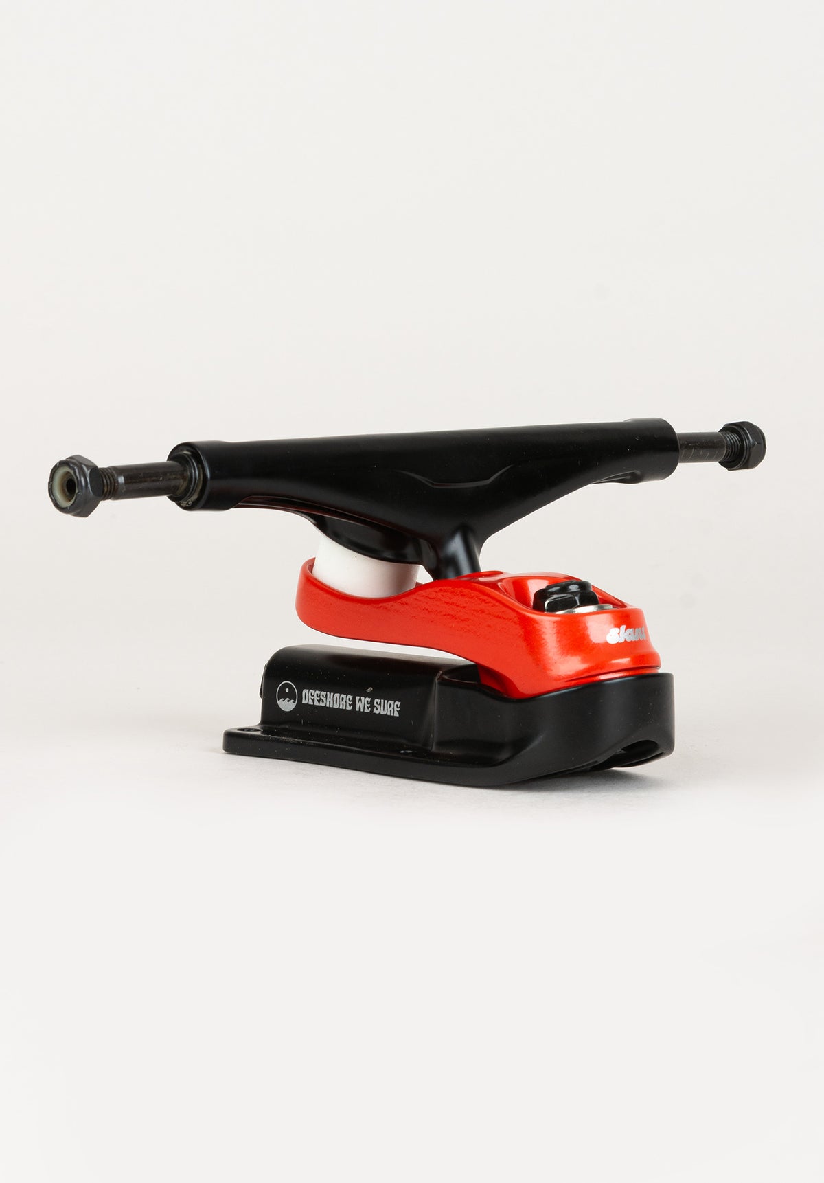 Slant Surfskate Truck Set 6.25" 150mm Longboard-Achse black-red – Oberansicht