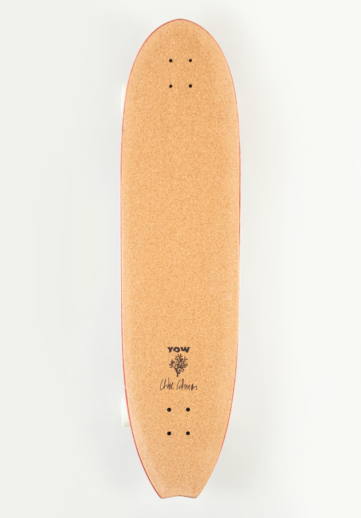 YOW Calmon 41" Signature Series Surfskate Cruiser-Komplett black – Rückenansicht
