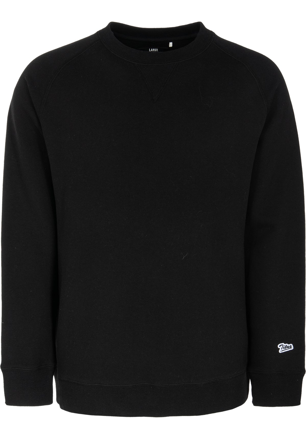 TITUS Script Crewneck Sweatshirt black – Unteransicht