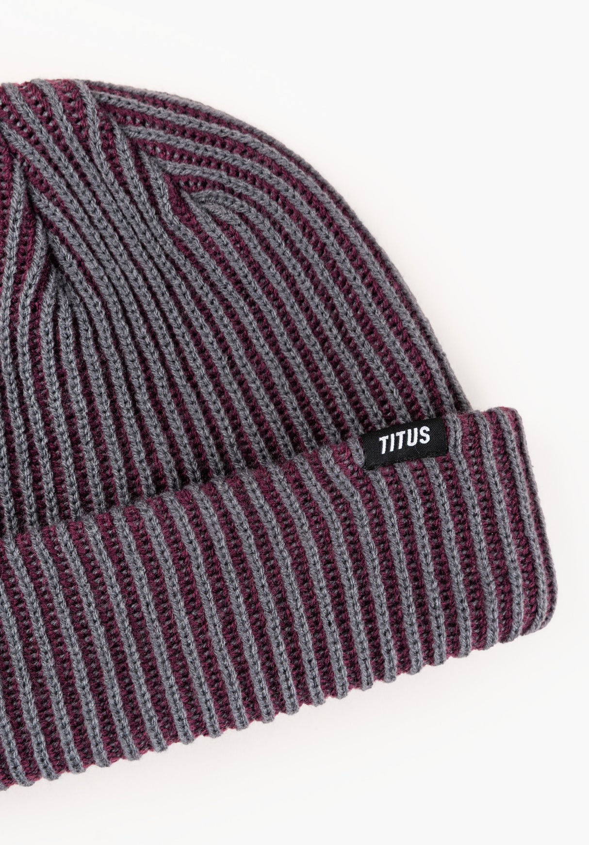 TITUS Däkl Mütze greyblue-darkberry – Rückenansicht