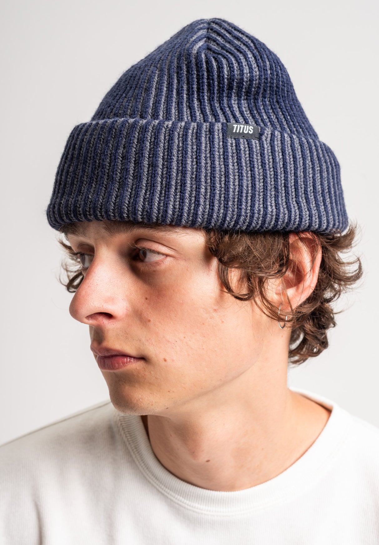 TITUS Däkl Mütze navy-greyblue – Detailansicht 2