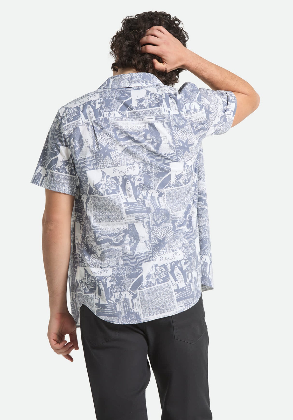 Charter Print navy-whitecollage Rueckenansicht