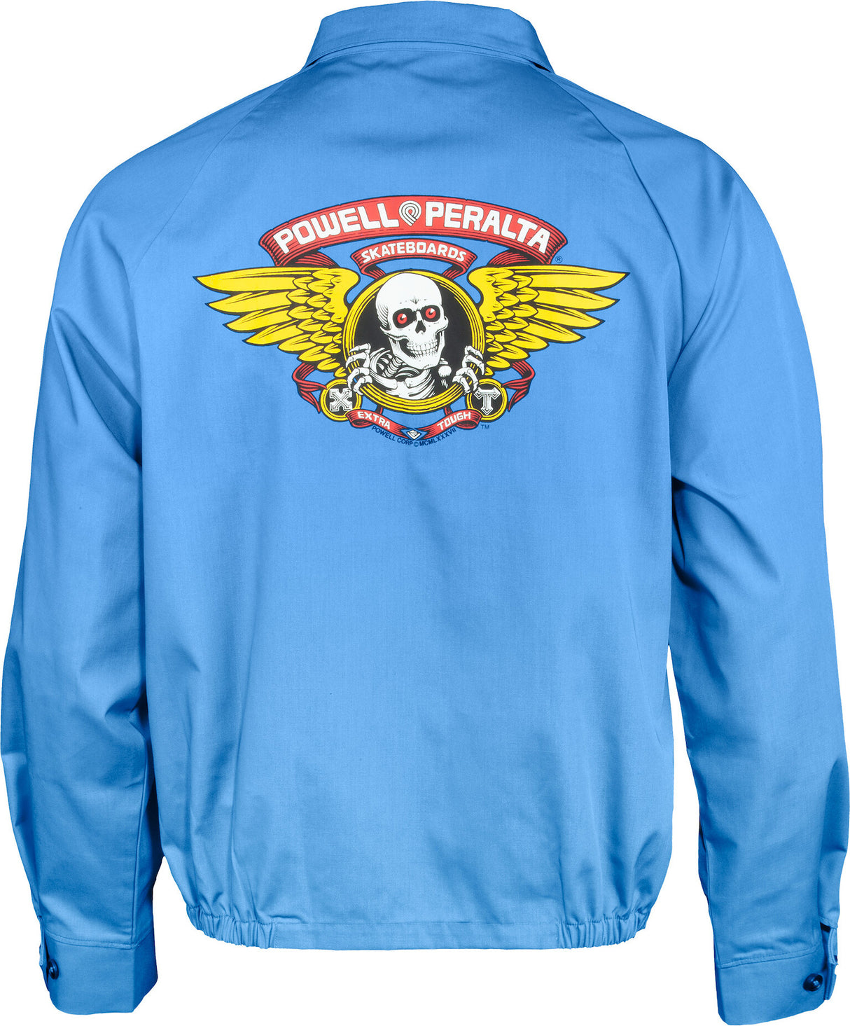 Winged Ripper postal blue Rueckenansicht
