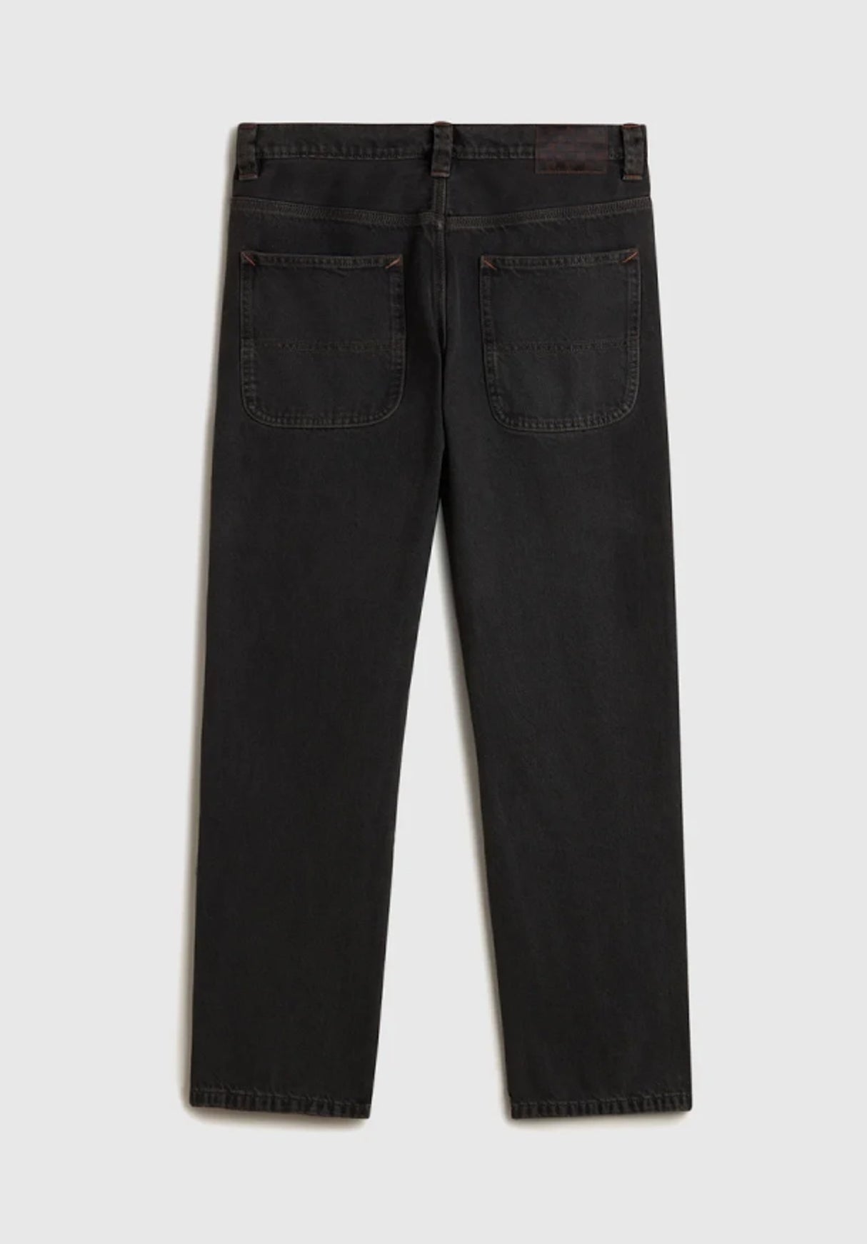 Skate Loose Bootcut Denim black Rueckenansicht