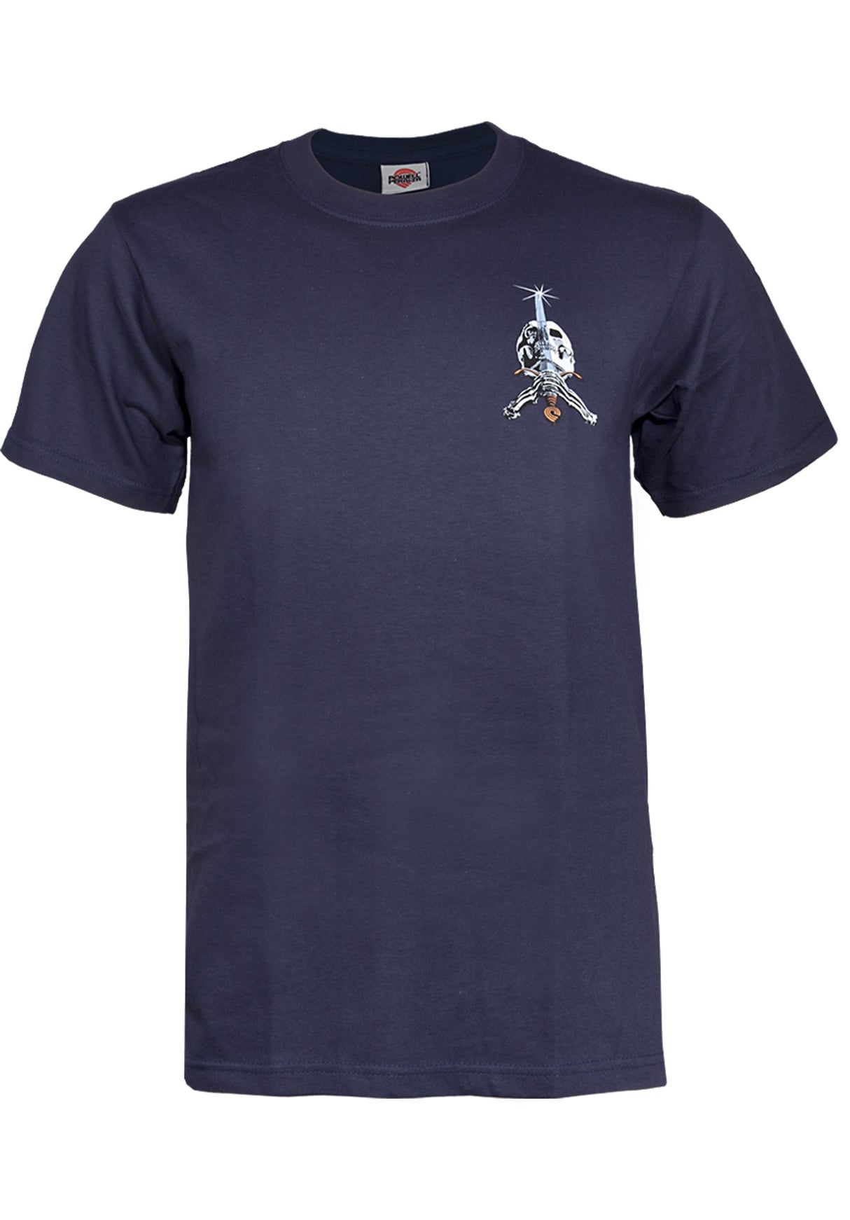 Skull & Sword navy Rueckenansicht