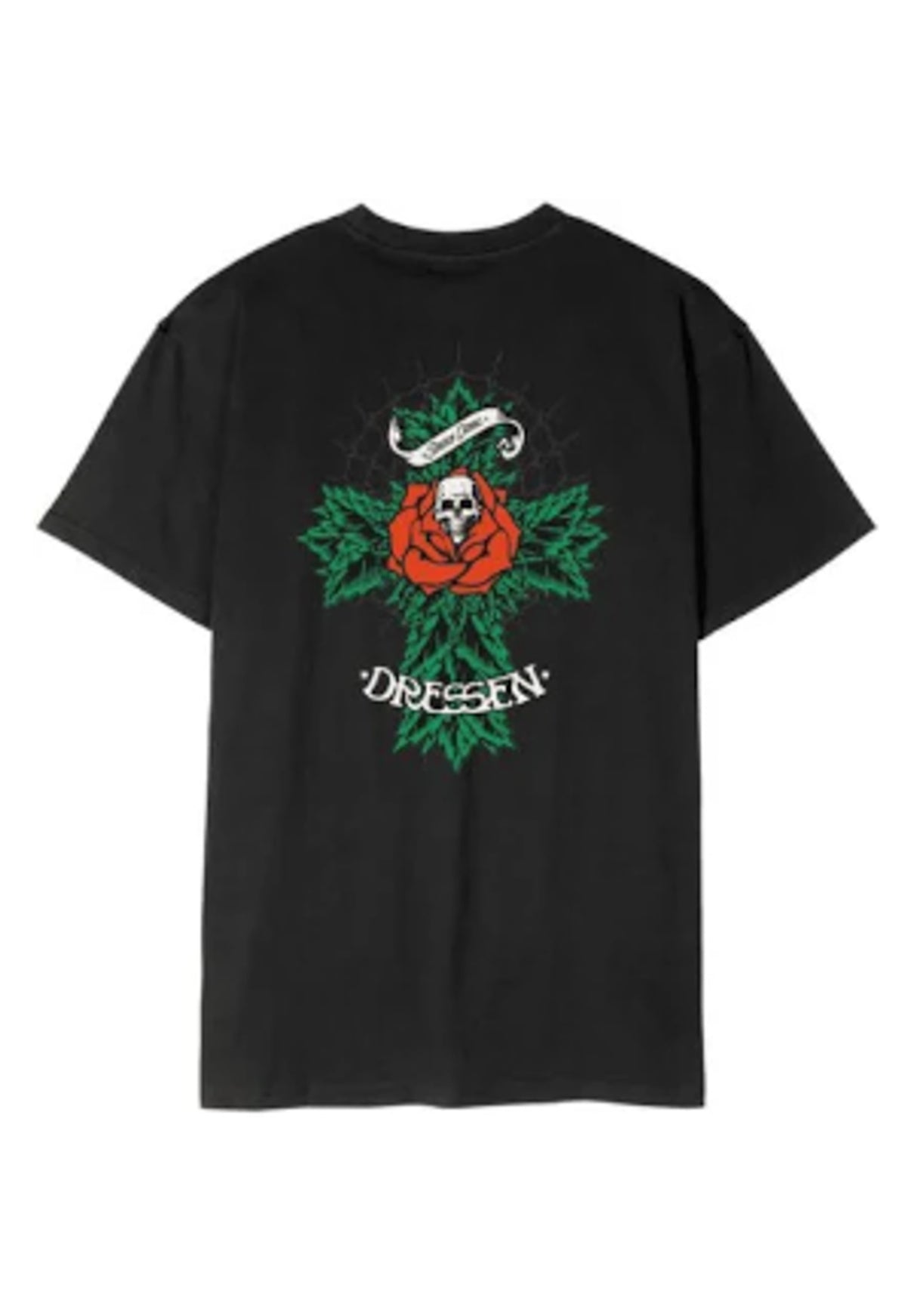 Dressen Rose Cross 2 black Rueckenansicht