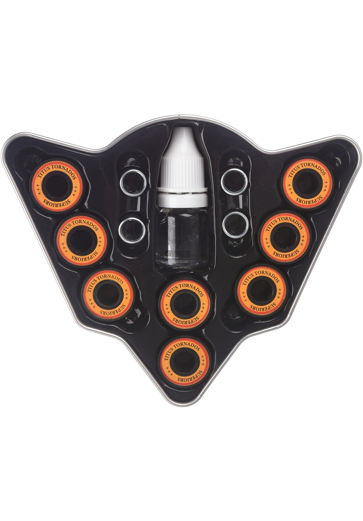 TITUS Tornados Superiors Kugellager black-orange – Rückenansicht