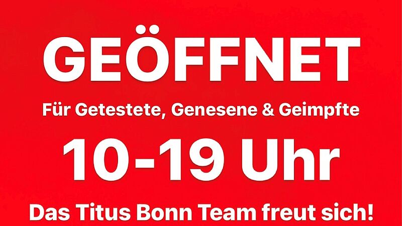 Endlich dürfen wir euch wieder reinlassen!!!
