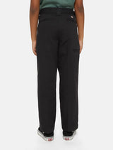 Dickies Double Knee Work Pant Youth Chino- / Stoffhose black – Rückenansicht