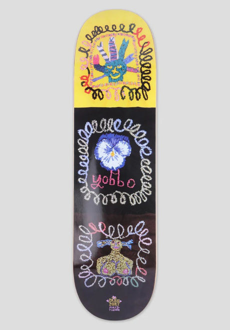 Passport Skateboards Molly Turner Series Deck yellow-black – Vorderansicht