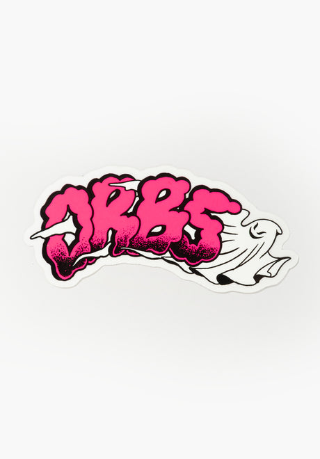 Orbs Orbs 4,75" Wide Die-Cut Sticker diverser Artikel black-pink-white – Vorderansicht