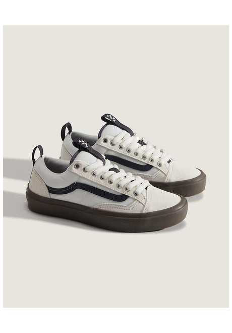 Vans Skate Old Skool 36 + Schuhe Jungs marshmallow-gum – Rückenansicht