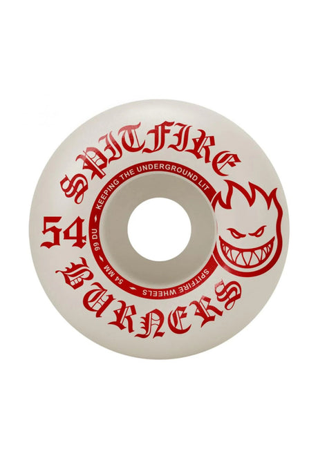 Spitfire Burners Formula Bighead Shape 99A Rolle white-red – Vorderansicht