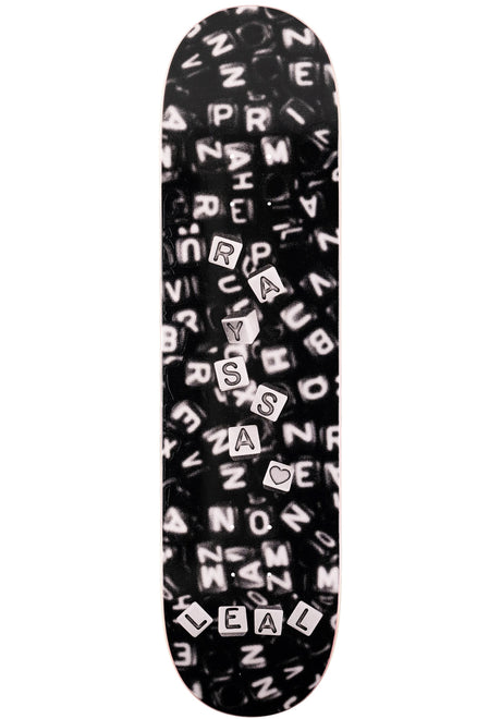April Skateboards Leal Beads Deck black-grey – Vorderansicht