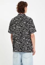Volcom FA Rygalski Hemd-Kurzarm black – Rückenansicht