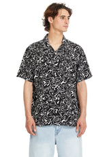 Volcom FA Rygalski Hemd-Kurzarm black – Vorderansicht