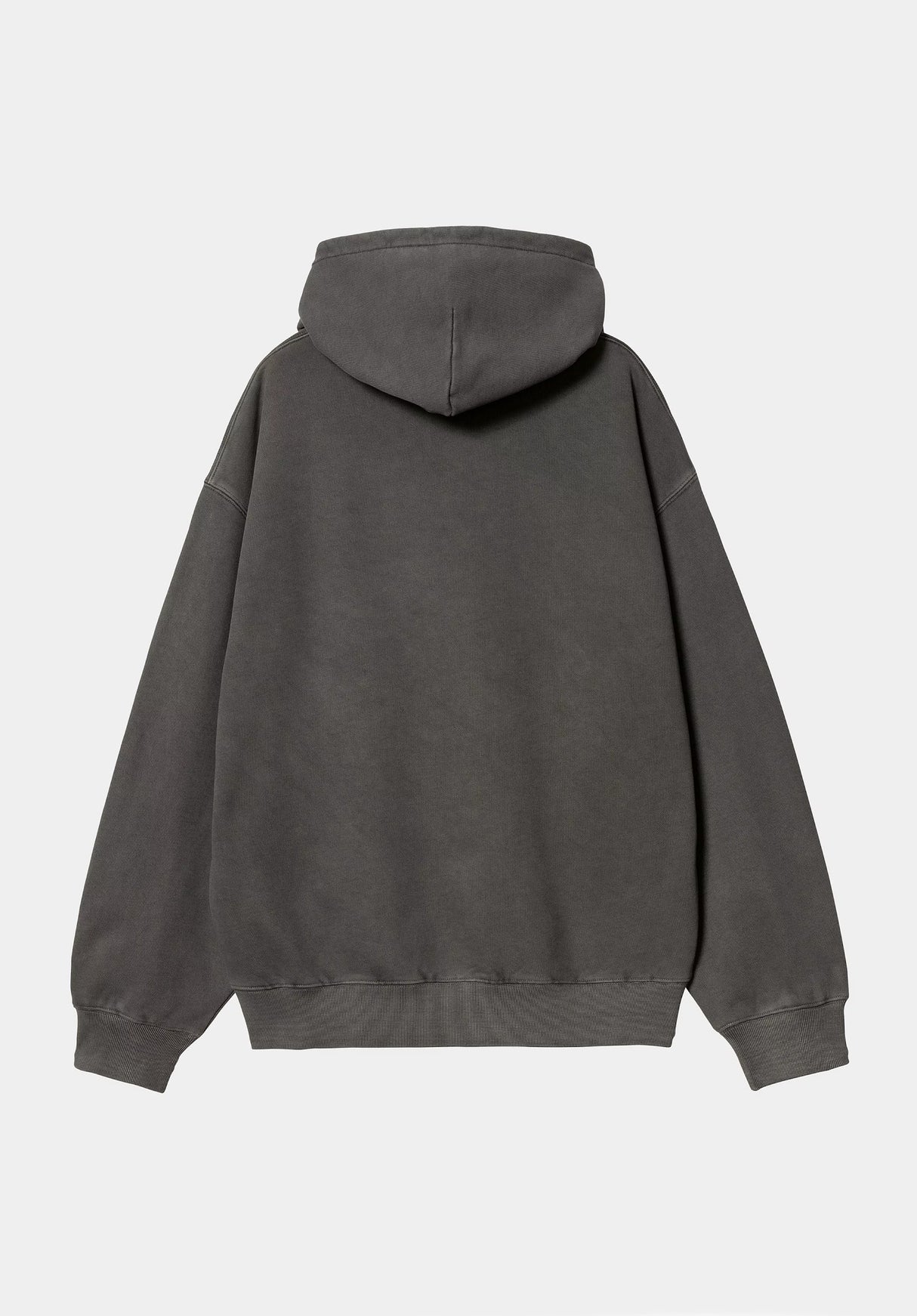 Carhartt WIP Library Hoodie blackgarmentdyed – Rückenansicht