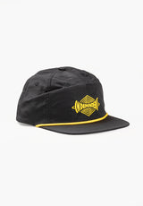 Independent Vertigo Span 5-Panel Snapback Unstructured Cap black – Vorderansicht