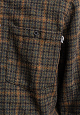 TITUS Willy Hemd-Langarm navy-green checked – Detailansicht 2
