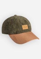 Reell Arc Suede Cap Cap oliveleaf-cord – Vorderansicht