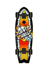 Santa-Cruz Flaming Dice Dot Shark Cruzer Cruiser-Komplett multicolored – Vorderansicht