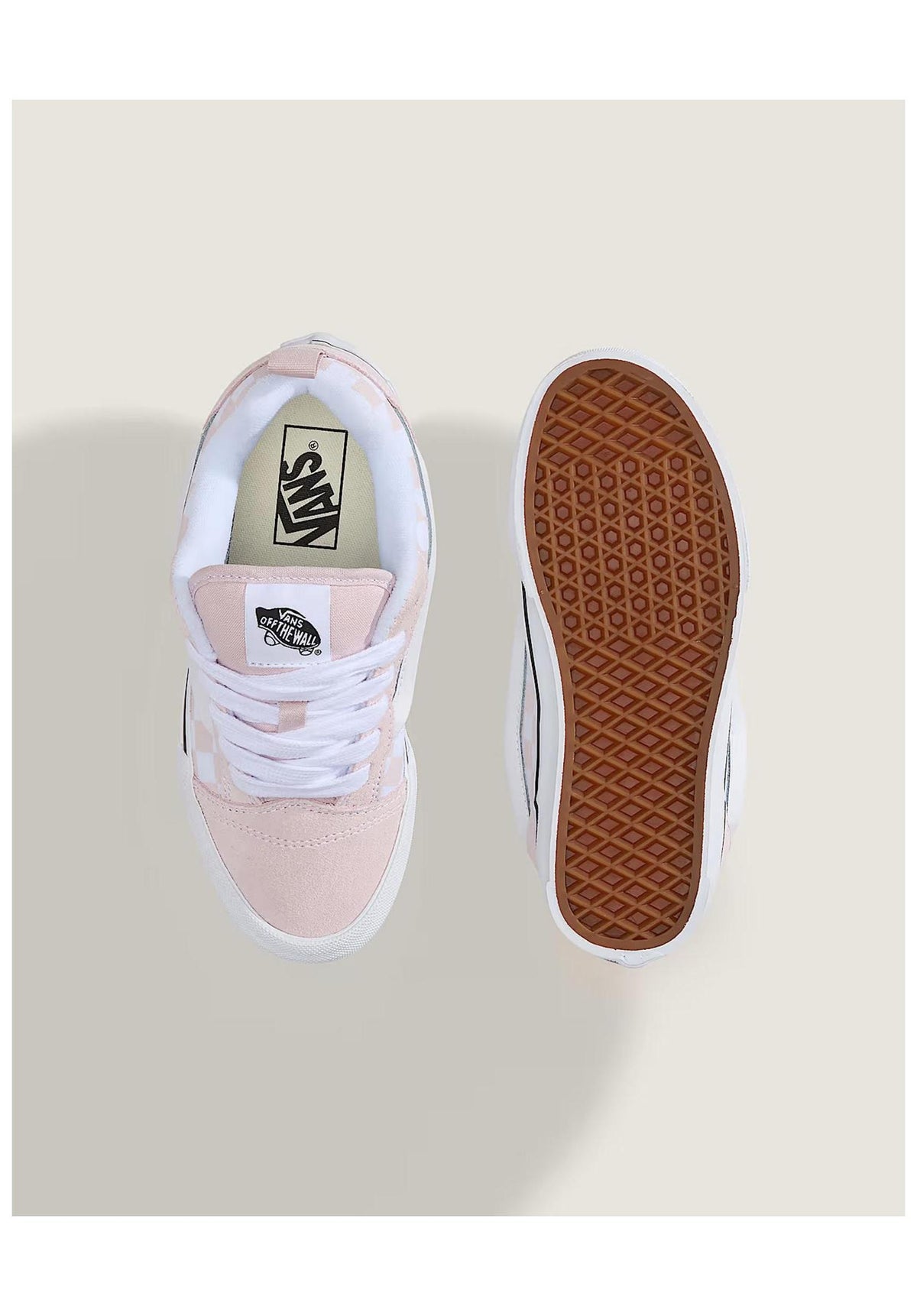 Vans Knu Skool Schuh-Kids checkerboard-palepetal-pink – Detailansicht 1