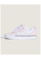 Vans Knu Skool Schuh-Kids checkerboard-palepetal-pink – Vorderansicht