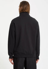 Volcom Single Stone Quarter Zip Sweatshirt black – Rückenansicht