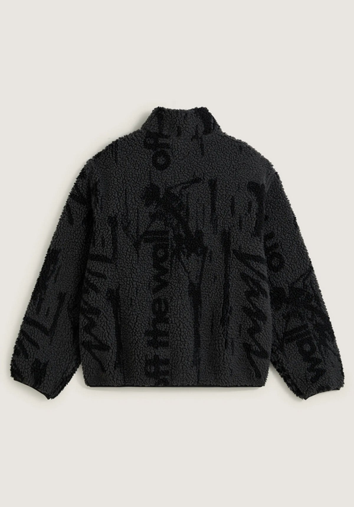 Vans Stiller Sherpa Full Zip Übergangsjacke asphaltblack – Rückenansicht