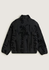 Vans Stiller Sherpa Full Zip Übergangsjacke asphaltblack – Rückenansicht