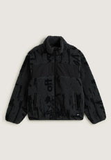 Vans Stiller Sherpa Full Zip Übergangsjacke asphaltblack – Vorderansicht